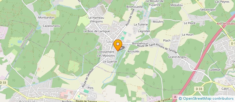 localisation de l'entreprise MADAME MARIANNE MOIZAN  SAUBION