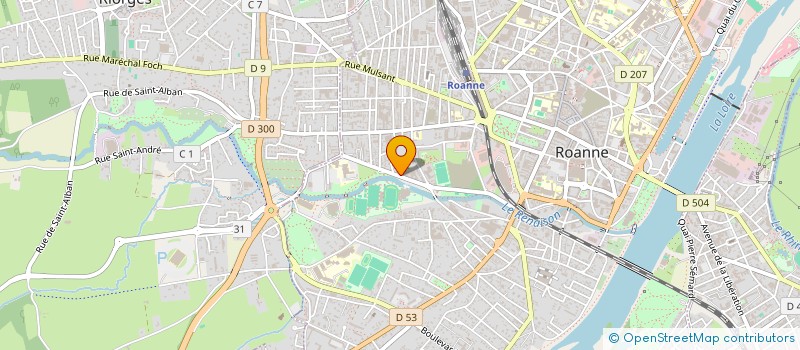 localisation de l'entreprise MADAME MARIANNE MULLER à ROANNE