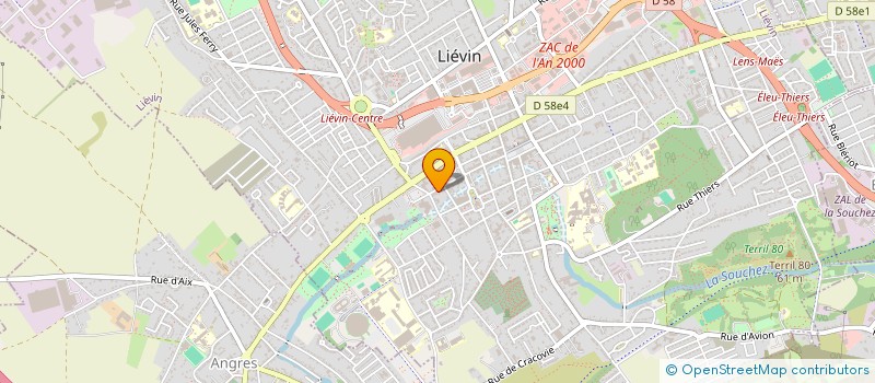 localisation de l'entreprise MADAME MARIANNE NAHOUNOU  LIEVIN