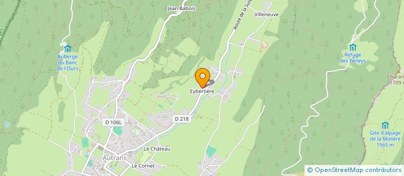 localisation de l'entreprise MADAME MARIANNE NIVON  AUTRANS-MEAUDRE EN VERCORS