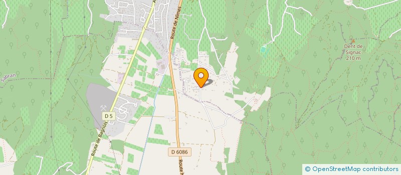 localisation de l'entreprise MADAME MARIANNE OLIVIER  BAGNOLS-SUR-CEZE