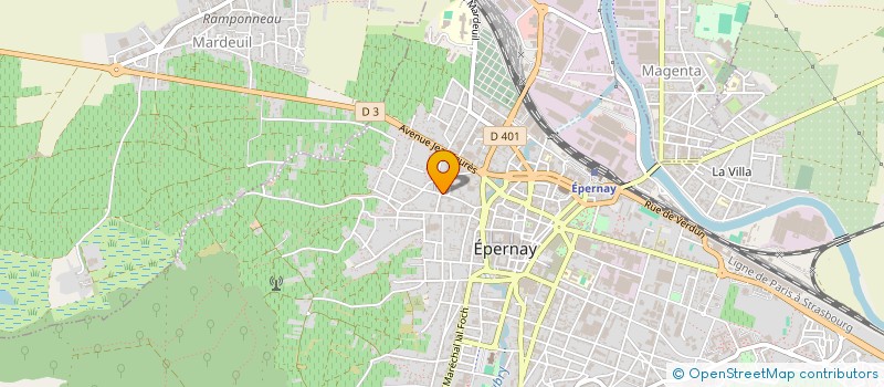localisation de l'entreprise MADAME MARIANNE PERFETTI  EPERNAY
