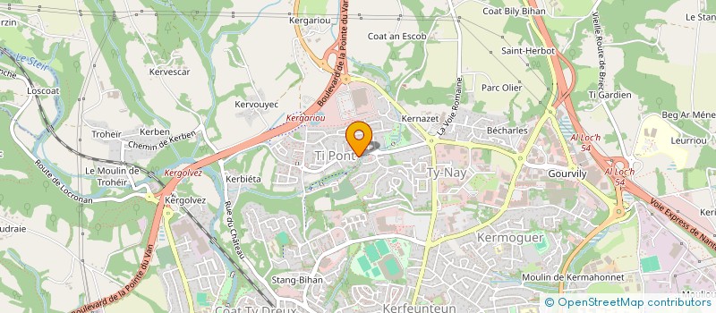 localisation de l'entreprise MADAME MARIANNE PERRON à QUIMPER