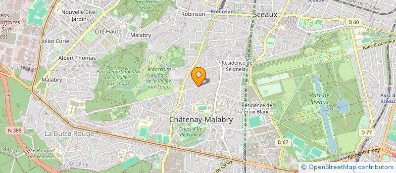 localisation de l'entreprise MADAME MARIANNE PODEUR à CHATENAY-MALABRY