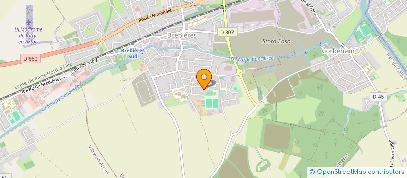 localisation de l'entreprise MADAME MARIANNE POIRIER  BREBIERES