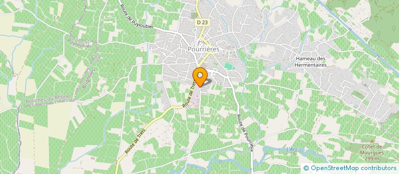 localisation de l'entreprise MADAME MARIANNE RIO  POURRIERES