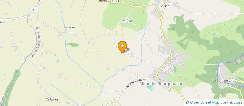 localisation de l'entreprise MADAME MARIANNE ROSENBERG  MIRANDOL-BOURGNOUNAC