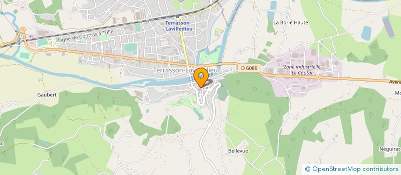 localisation de l'entreprise MADAME MARIANNE ROULLIER  TERRASSON-LAVILLEDIEU