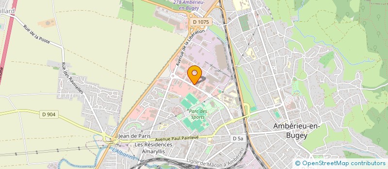 localisation de l'entreprise MADAME MARIANNE ROUSSE  AMBERIEU-EN-BUGEY