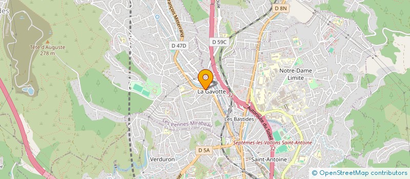 localisation de l'entreprise MADAME MARIANNE SANTELLI à LES PENNES-MIRABEAU