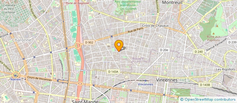 localisation de l'entreprise MADAME MARIANNE SBRIGLIO à MONTREUIL