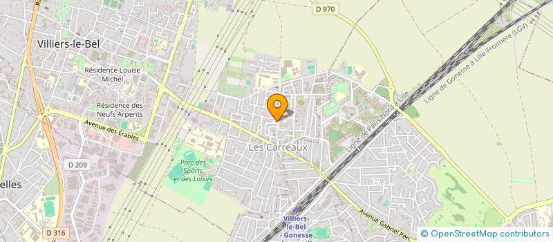 localisation de l'entreprise MADAME MARIANNE SEGRET  VILLIERS-LE-BEL