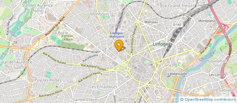 localisation de l'entreprise MADAME MARIANNE TESTE à LIMOGES