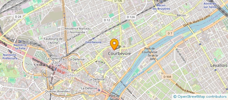 localisation de l'entreprise MADAME MARIANNE THARREAU à COURBEVOIE