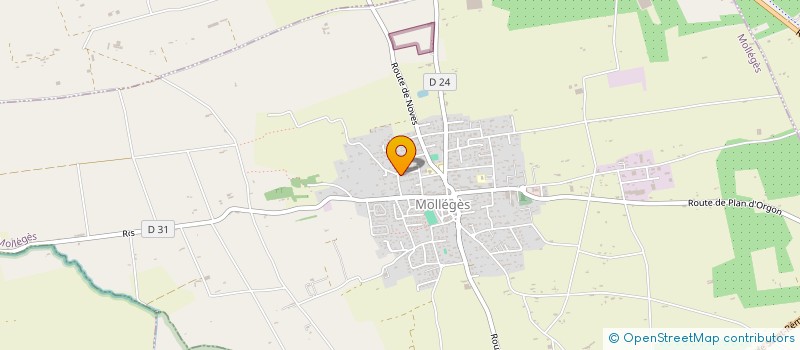 localisation de l'entreprise MADAME MARIANNE THUNIN  MOLLEGES
