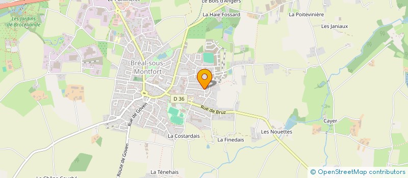 localisation de l'entreprise MADAME MARIANNE TOURON  MORDELLES