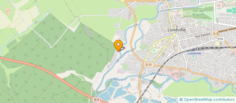 localisation de l'entreprise MADAME MARIANNE VACHET  LUNEVILLE