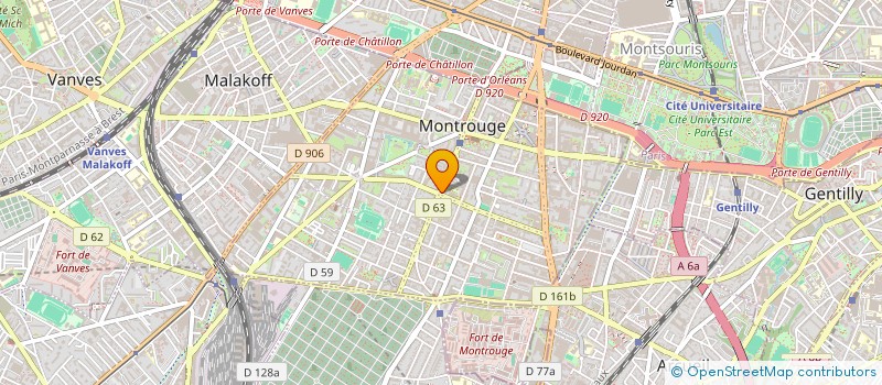 localisation de l'entreprise MADAME MARIANNE VIDAL  MONTROUGE