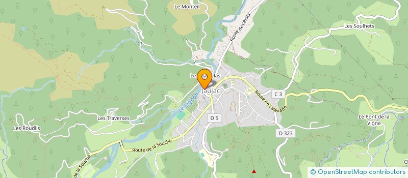 localisation de l'entreprise MADAME MARIANNE VOLLE  JAUJAC