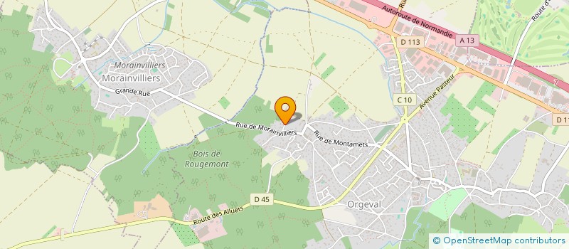 localisation de l'entreprise MADAME MARIANNE WAITZENEGGER  ORGEVAL