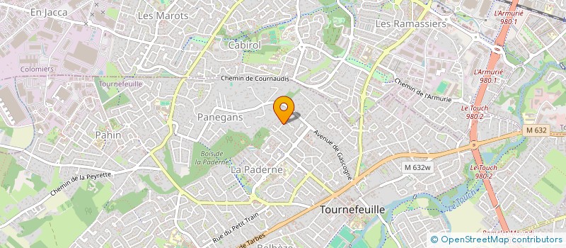 localisation de l'entreprise MADAME MARIANNE ZANETTIN  TOURNEFEUILLE