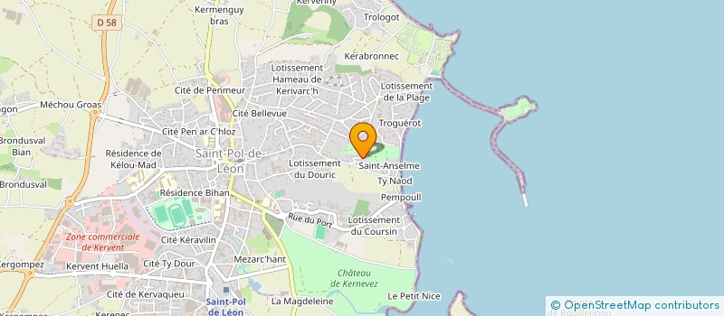 localisation de l'entreprise MADAME MARIANNICK BERNARD  SAINT-POL-DE-LEON