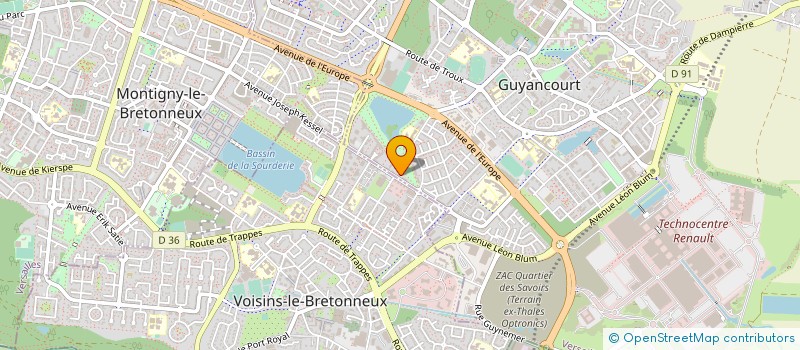 localisation de l'entreprise MADAME MARIANNICK DESMARQUEST  GUYANCOURT