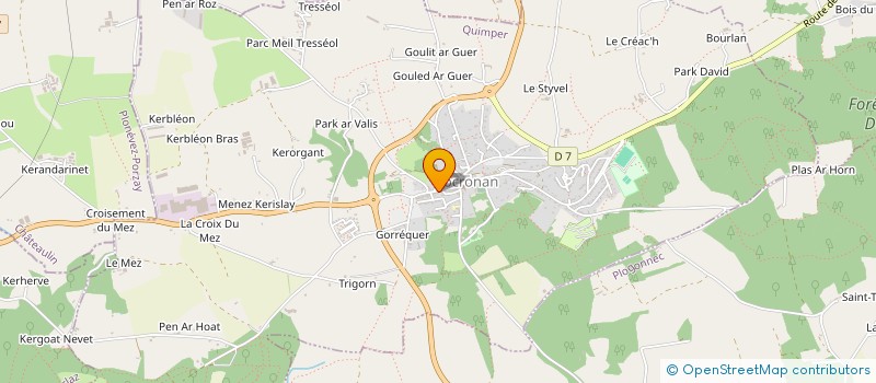 localisation de l'entreprise MADAME MARIANNICK DOUCET  LOCRONAN