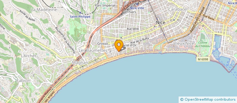localisation de l'entreprise MADAME MARIANNICK FERNANDEZ à NICE