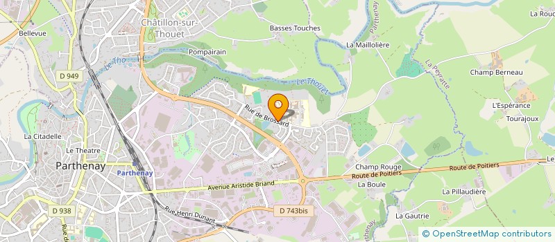 localisation de l'entreprise MADAME MARIANNICK MARGUERIE  PARTHENAY