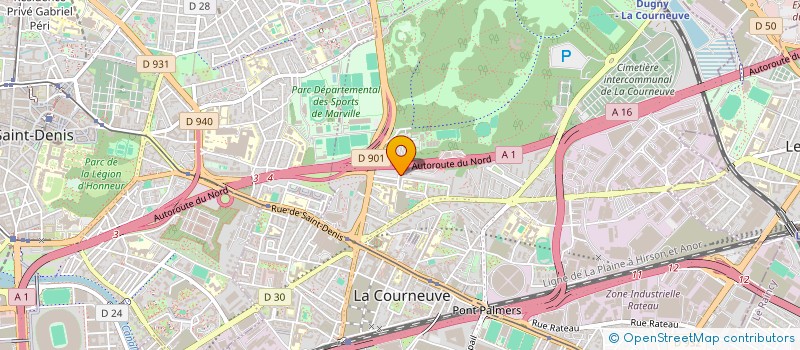 localisation de l'entreprise MADAME MARIATA SARR à LA COURNEUVE