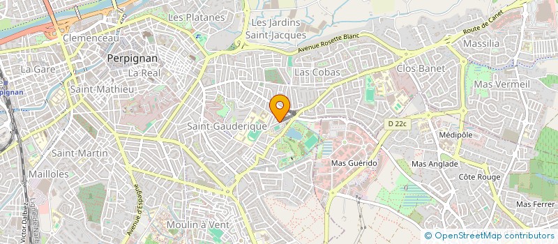 localisation de l'entreprise MADAME MARIBEL POLANCO PEREZ  PERPIGNAN