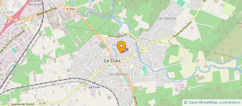 localisation de l'entreprise MADAME MARIBELLE TESSORE  LA CRAU