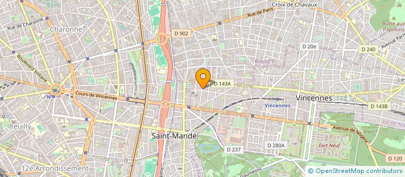 localisation de l'entreprise MADAME MARIE-A HAXEL à VINCENNES