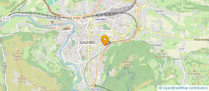 localisation de l'entreprise MADAME MARIE ABADIE  LOURDES