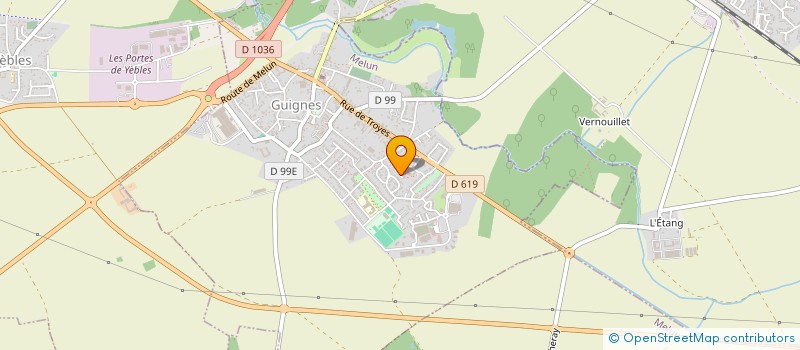 localisation de l'entreprise MADAME MARIE ABSSOU LEBRO  GUIGNES