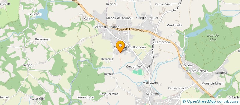 localisation de l'entreprise MADAME MARIE ACHER  SAINT-EVARZEC