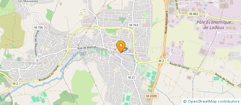 localisation de l'entreprise MADAME MARIE ADELAIDE OSSEDAT  CHAMALIERES