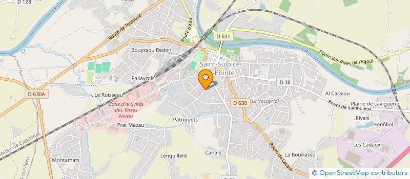 localisation de l'entreprise MADAME MARIE-ADELE VILLENEUVE à SAINT-SULPICE-LA-POINTE