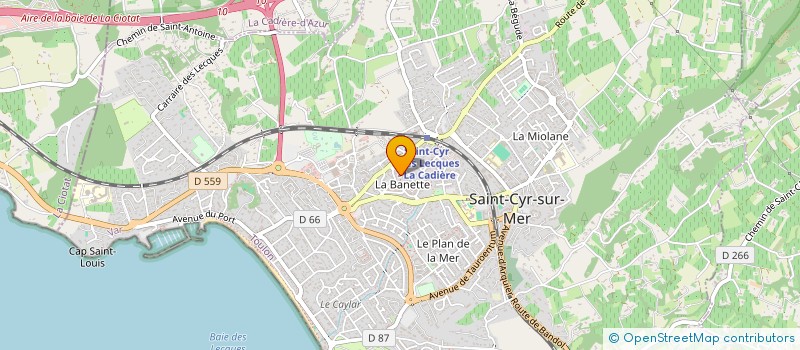 localisation de l'entreprise MADAME MARIE ADELINE BERTRAND à SAINT-CYR-SUR-MER