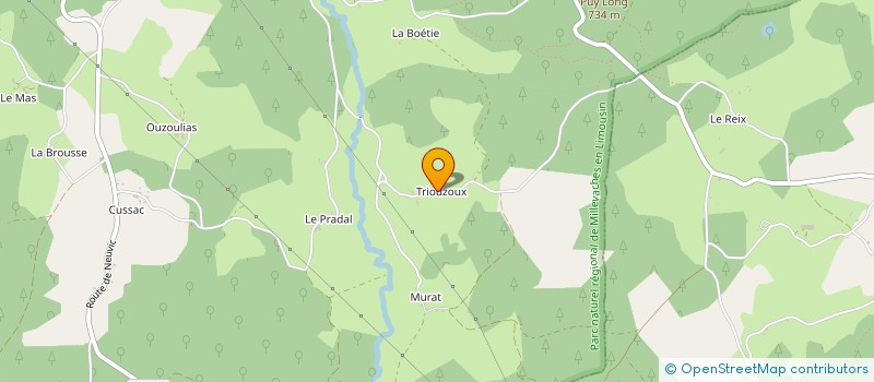 localisation de l'entreprise MADAME MARIE AGABRIEL  SAINT-ANGEL