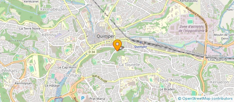 localisation de l'entreprise MADAME MARIE-AGNES ANDEOLE  QUIMPER