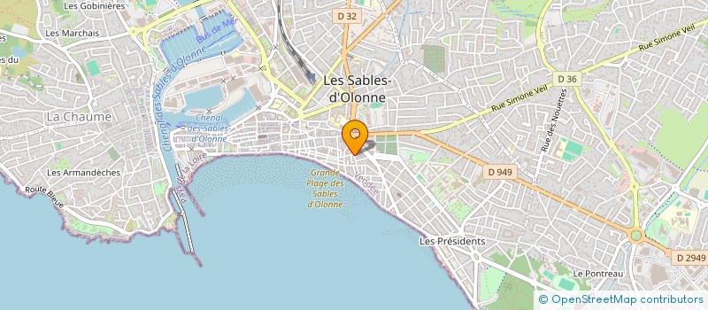 localisation de l'entreprise MADAME MARIE-AGNES BARBOT à LES SABLES D'OLONNE