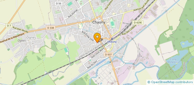 localisation de l'entreprise MADAME MARIE-AGNES BATTIN à CHAUNY