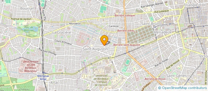 localisation de l'entreprise MADAME MARIE-AGNES BENOIT  BORDEAUX