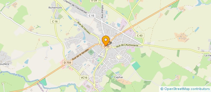 localisation de l'entreprise MADAME MARIE-AGNES BISLEAU à NUEIL-LES-AUBIERS