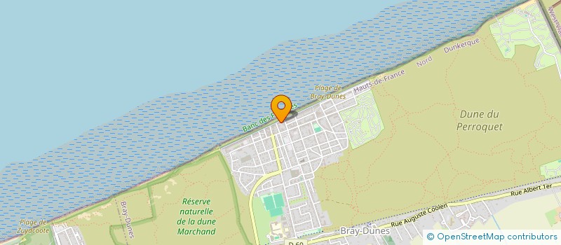 localisation de l'entreprise MADAME MARIE AGNES BIZET  BRAY-DUNES