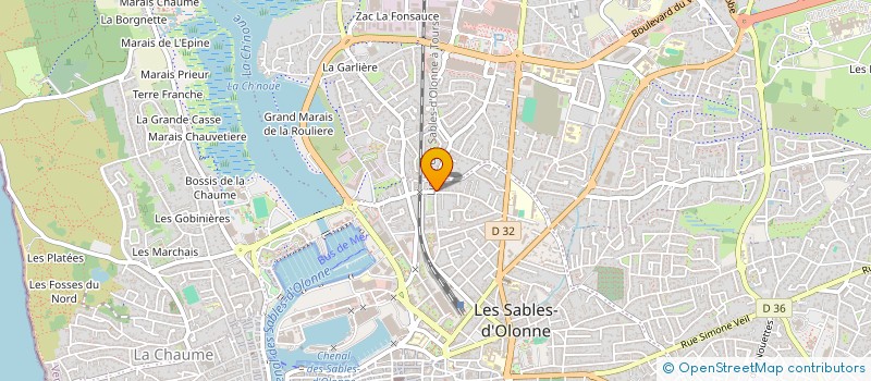 localisation de l'entreprise MADAME MARIE-AGNES CHARPENTIER à LES SABLES D'OLONNE