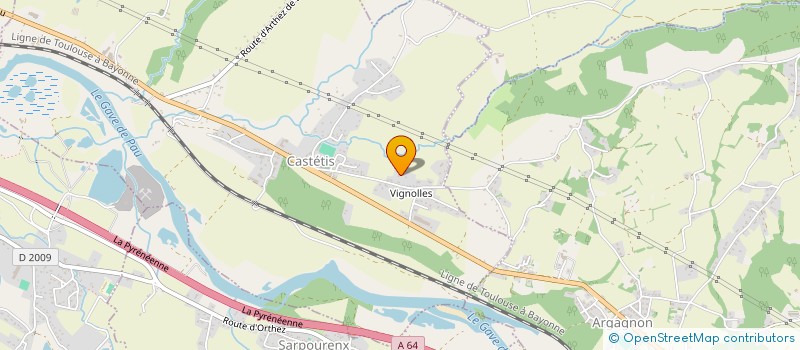 localisation de l'entreprise MADAME MARIE-AGNES CLAVE  CASTETIS