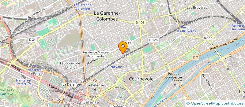 localisation de l'entreprise MADAME MARIE-AGNES COURQUIN à COURBEVOIE